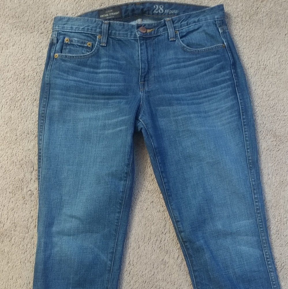 J. Crew "Vintage Straight" Size 28